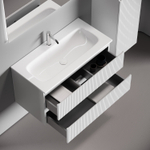 Тумба подвесная Sancos Snob T c двумя ящиками 890х445х500, Bianco, SNT90W, арт. SNT90W