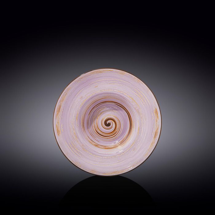 WILMAX Spiral Фарфоровая глубокая тарелка WL-669722/A, 20 см, 800 мл, лавандовый WILMAX Spiral Фарфоровая глубокая тарелка WL-669722/A, 20 см, 800 мл, лавандовый