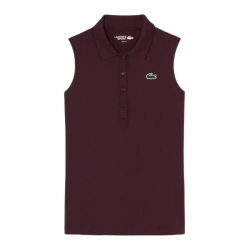 Женское теннисное поло Lacoste Ultra-Dry Anti-UV Golf - dark burgundy