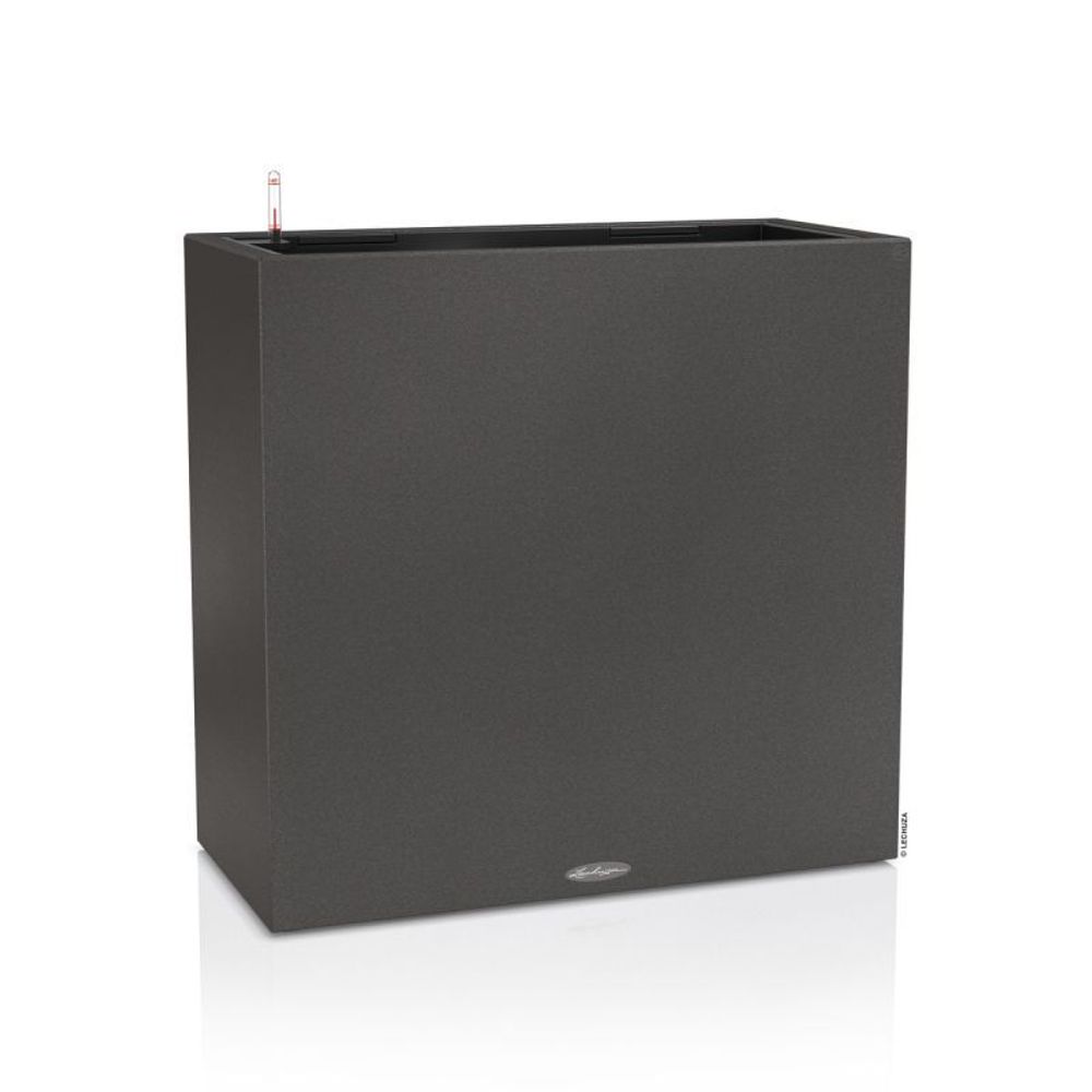 Кашпо Lechuza "Canto Stone Complete graphite spotted" (пластик), 79х37xH76 см