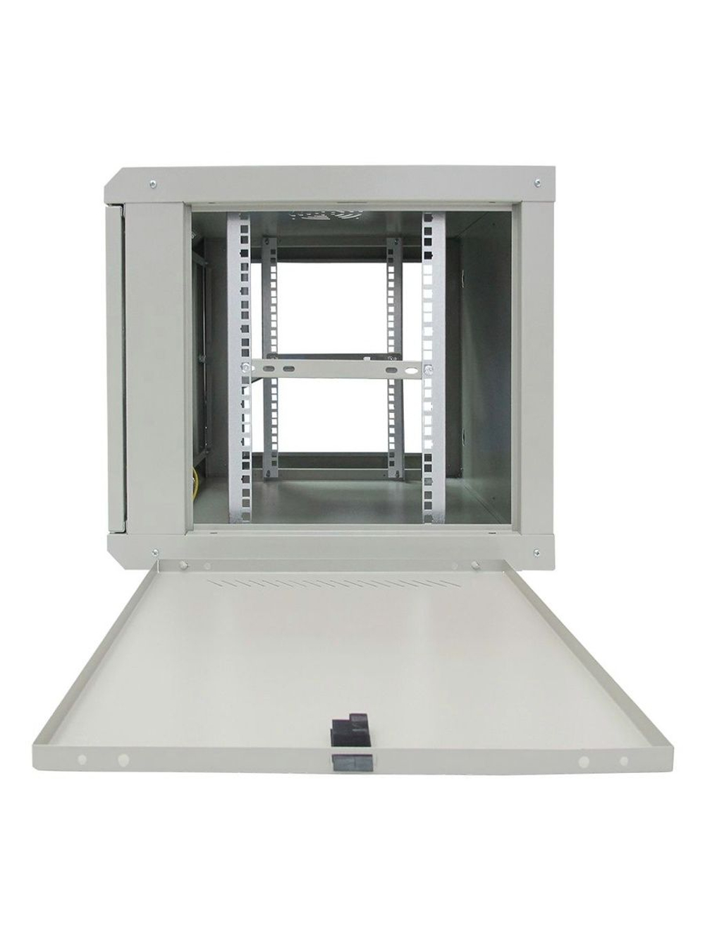 Шкаф телекоммуникационный настенный ST-NCP9U600 (СЕРЫЙ) С ПОЛКОЙ