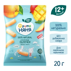 Фрутоняня кукурузные палочки ябл-манго 20 гр