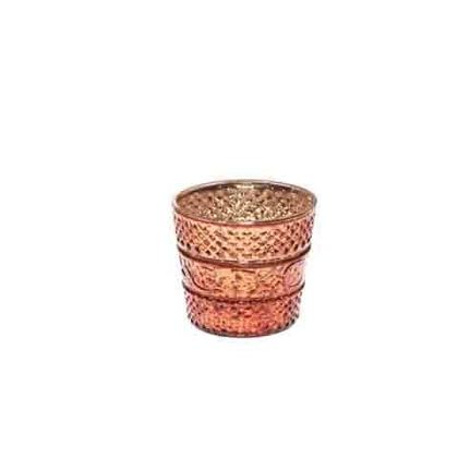 Подсвечник 7.5см Goodwill Glass swirl votive бронза