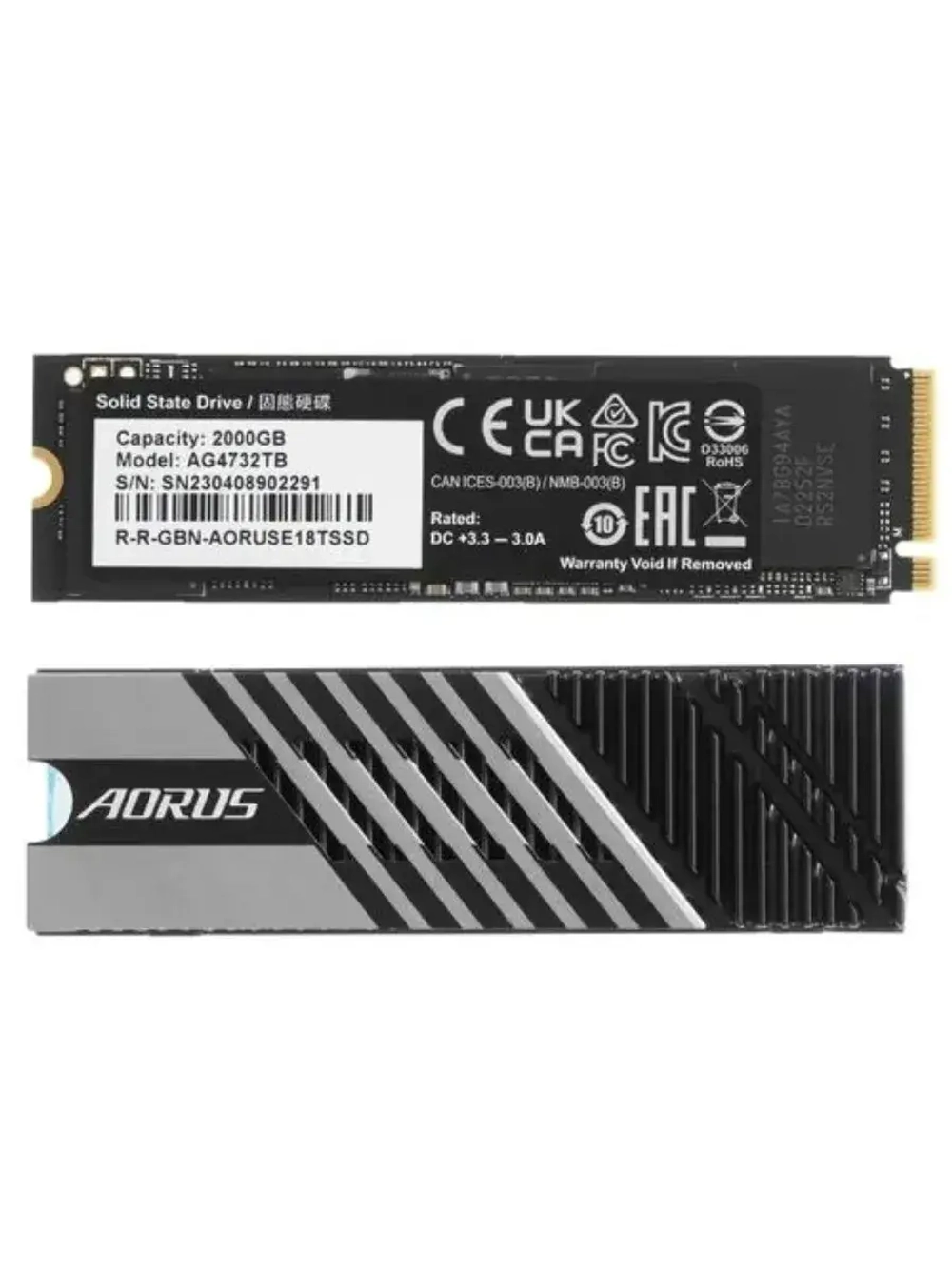 2 ТБ M.2 SSD накопитель AORUS Gen4 7300 AG4732TB