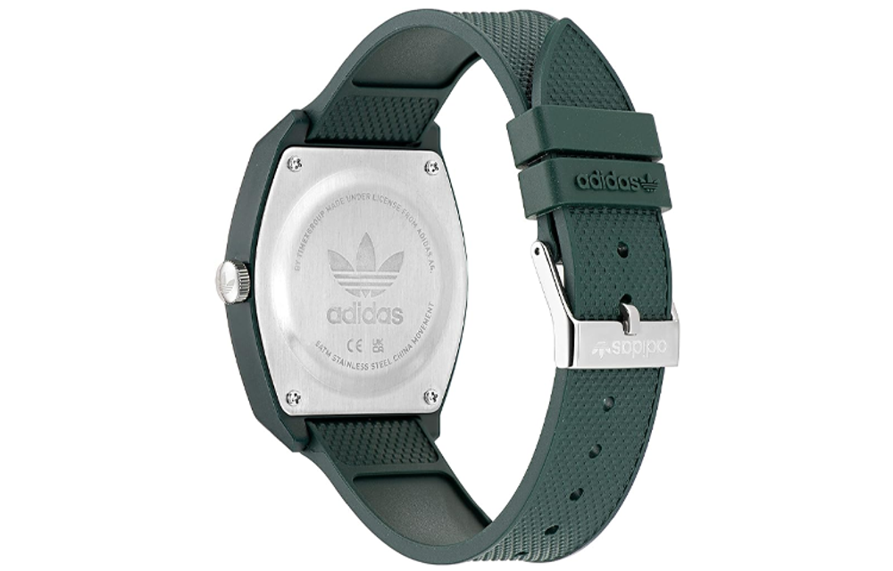 Adidas Originals STREET Wrist Watch Quartz Movement Resin Strap 38mm Black Dial Unisex 50m Waterproof