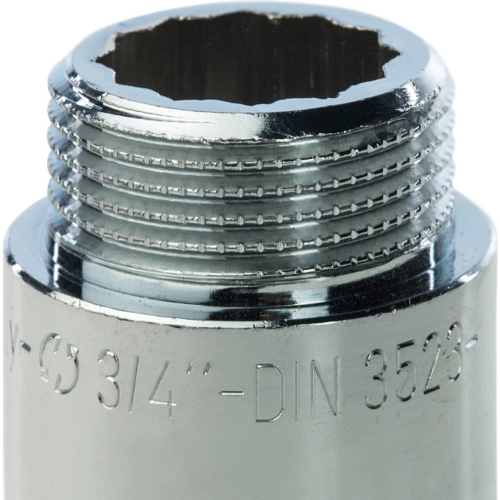 Удлинитель резьбовой STOUT SFT 0002 - 3/4" длина 30 мм (ВР/НР, латунь хромированная)
