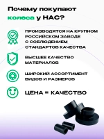 Колесо для дивана D54мм с втулкой узкое