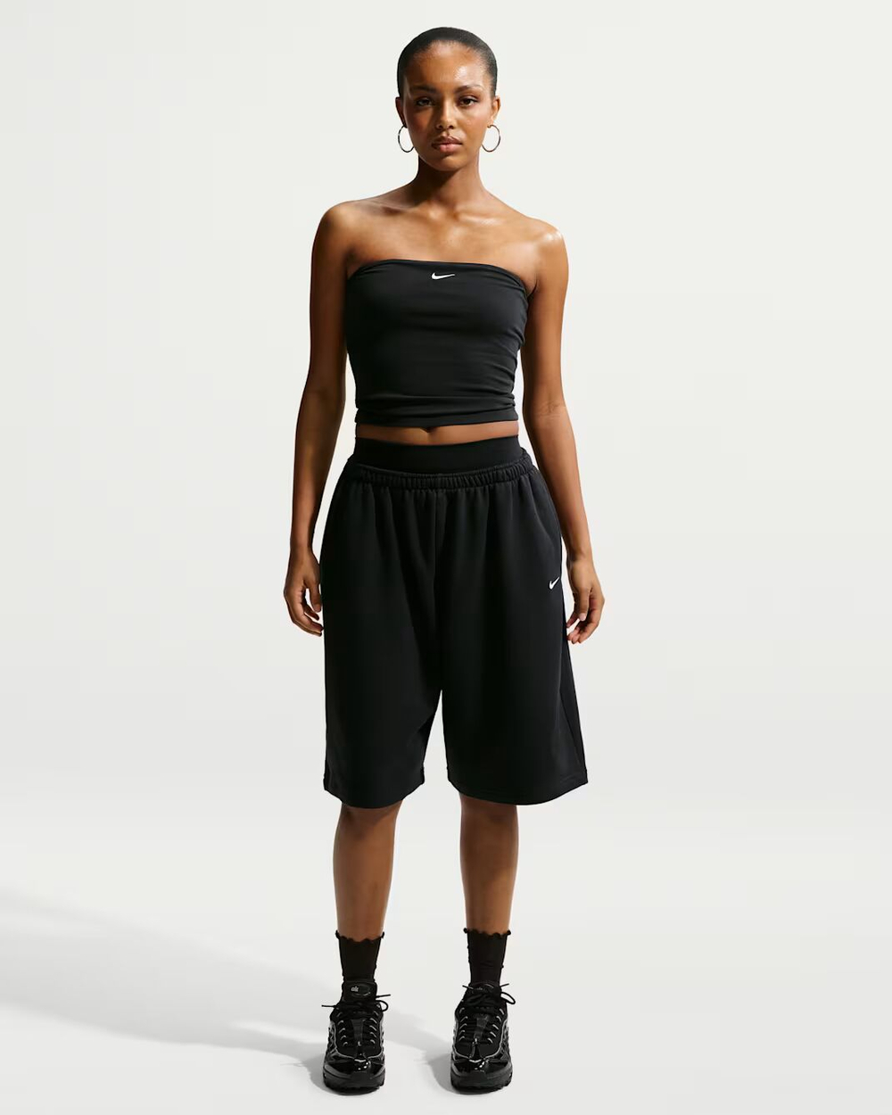 Nike Sportswear Женские бермуды из французского махрового полотна свободного кроя - NIKE
