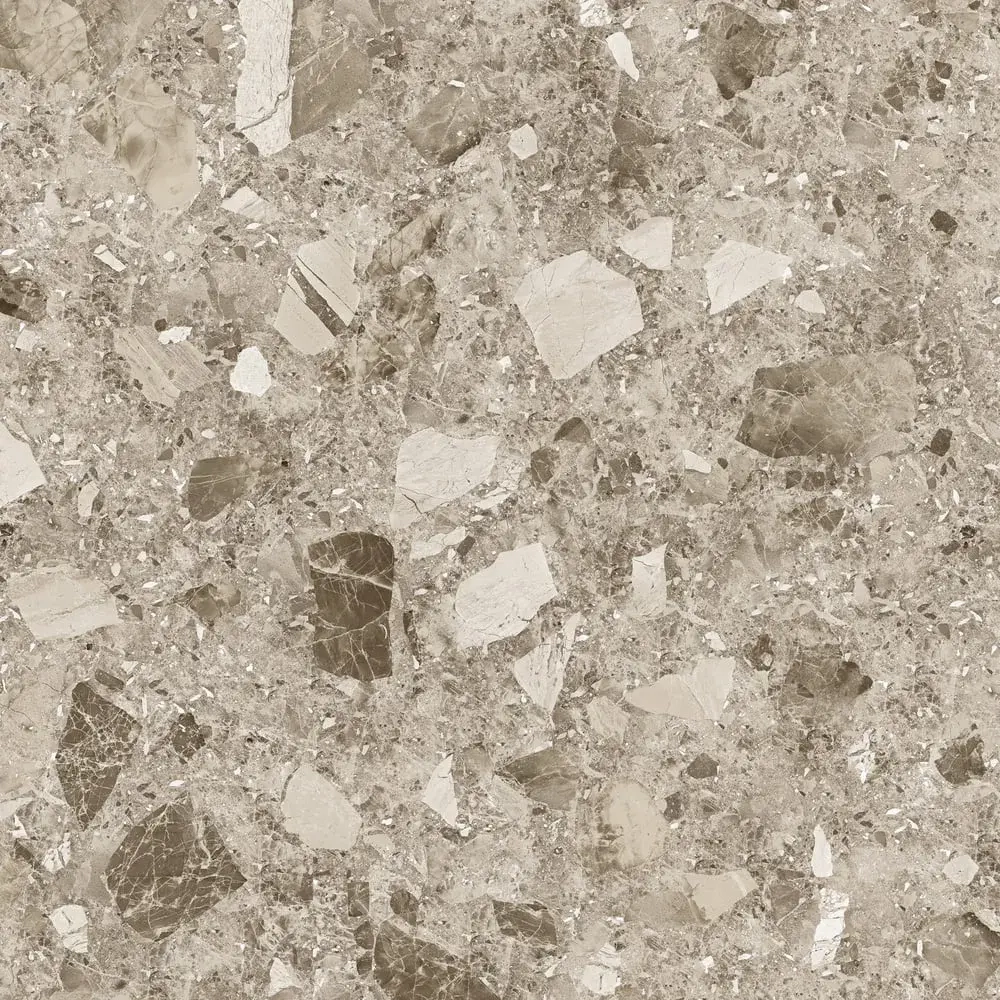 Керамогранит Alma Ceramica GFU04STE40R Steel rock 60x60 бежевый сахарный под терраццо