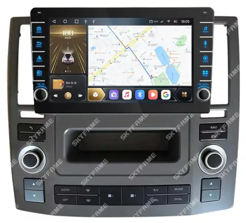 Магнитола для Infiniti FX35 (S50), FX45 2006-2008 - Kuberg SF-9279-2 (кнопки и крутилки), Android 12, Быстрая, CarPlay, 4G SIM-слот