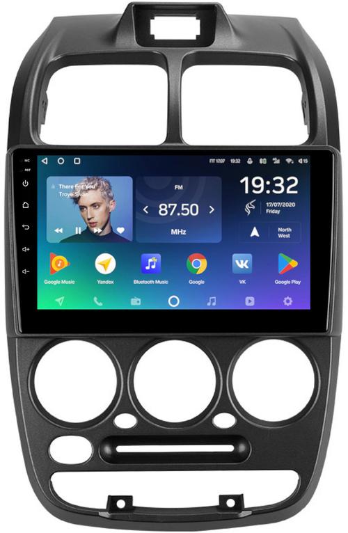 Магнитола для Hyundai Accent 2000-2011 (рамка 1 кнопка) - Teyes CC2 PLUS монитор 9" QLED, Android 10, Быстрая, SIM-слот