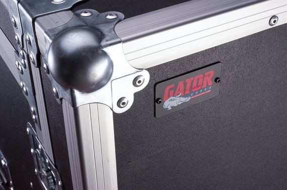 GATOR G-TOUR 10X14 PU - рэковый флайт-кейс, 10U верх,14U низ, на колесах,дерево,черный