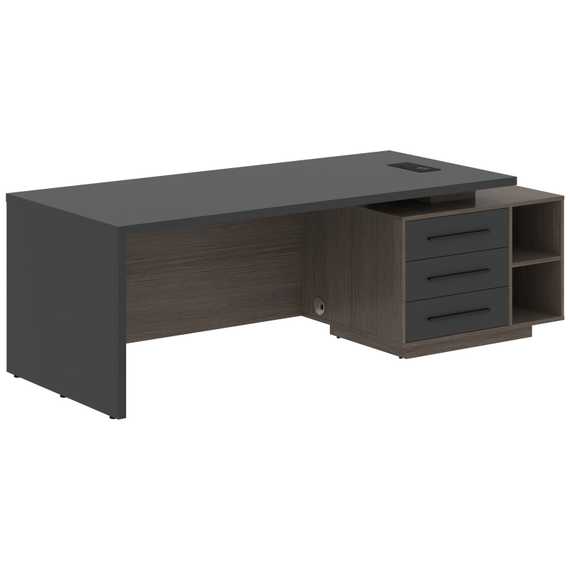 Стол руководителя с тумбой VCT 2390(R)  2300х900х750 VELION