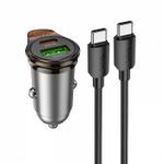 Автомобильное зарядное устройство для Type-C Hoco NZ16A PD25W+QC3.0 (black)