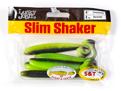 Виброхвосты съедобные LJ Pro Series SLIM SHAKER 4in (10 см), цв. T53, 6 шт.