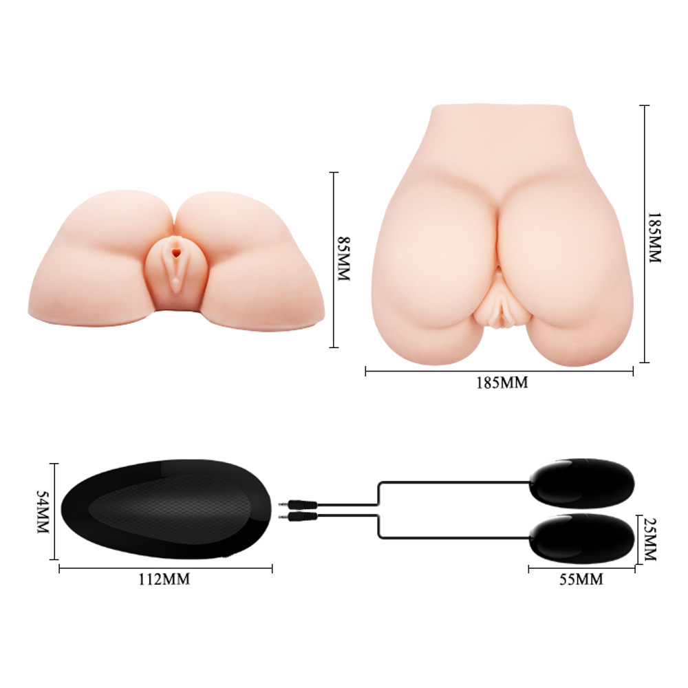 Мастурбатор вагина и анус с вибрацией Crazy Bull Vagina and Anal BM-009173Z-1