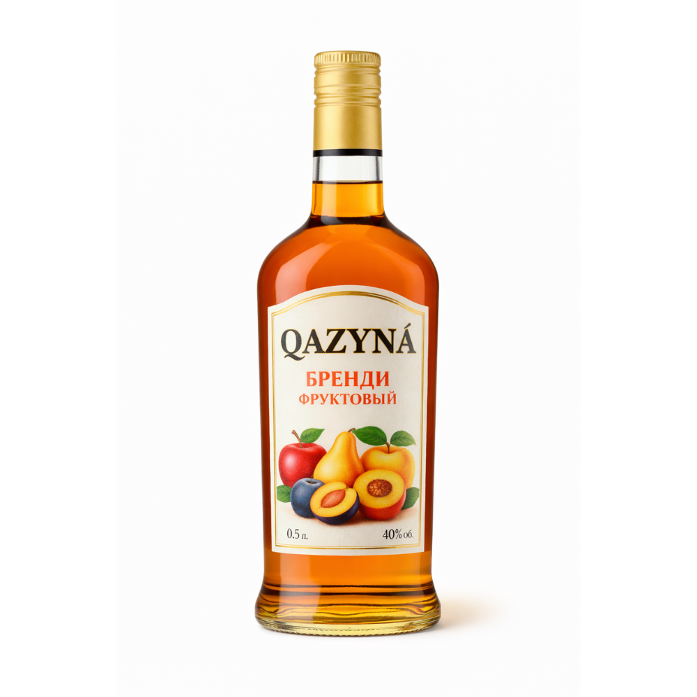 Бренди Qazyna фруктовый 0,5 л