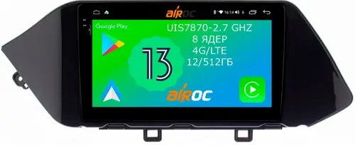 Магнитола для Hyundai Sonata 2020+ - AIROC 2K AU-2038 на Android 13, Быстрейшая, SIM-слот