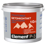 Грунтовка Alpa Element Бетонконтакт P-3 влагостойкая для внутренних работ бесцветная 10л
