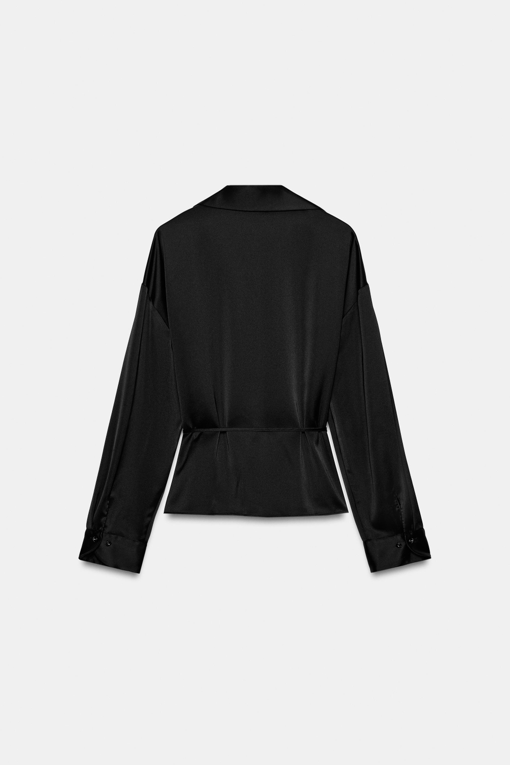 АТЛАСНАЯ РУБАШКА С РЕМНЕМ — ZARA