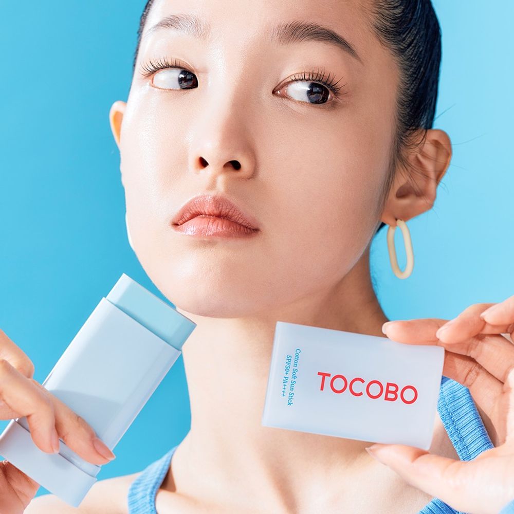 Себорегулирующий солнцезащитный стик Tocobo Cotton Soft Sun Stick SPF50 +