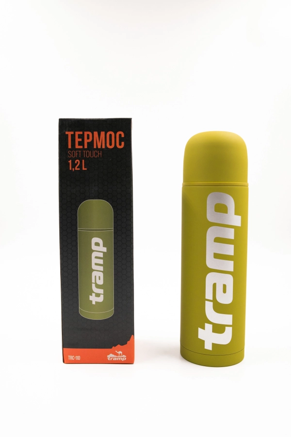 Термос Tramp 1200 мл Soft Touch TRC-110 Оливковый