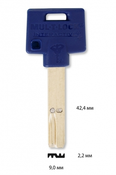 Заготовка вертикального ключа 10445 MUL-T-LOCK 206S PLUS