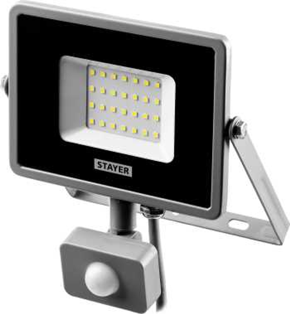 STAYER LED-Pro 30 Вт прожектор светодиодный с датчиком движения, 57133-30