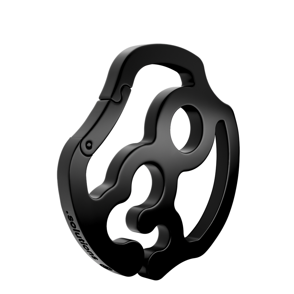 DOT black carabiner