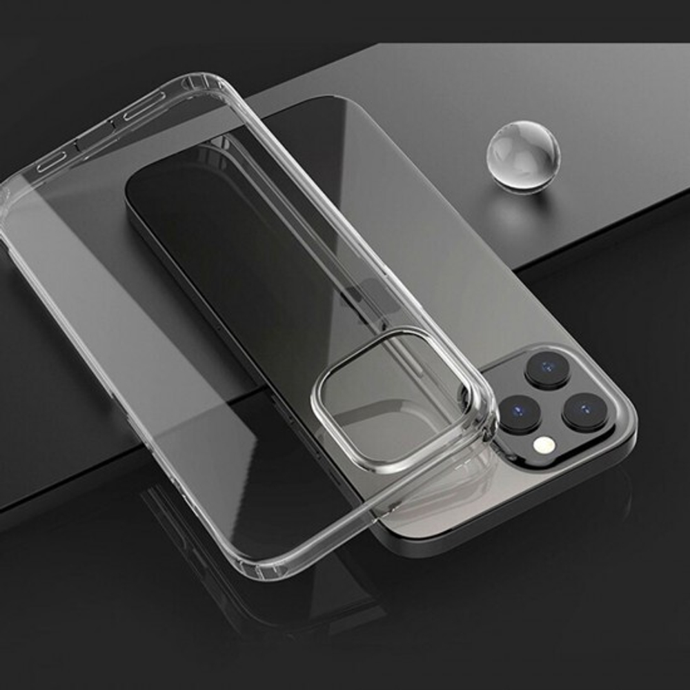 Силиконовый чехол для iPhone 12 Mini, 0.8 мм, 011808 Прозрачный