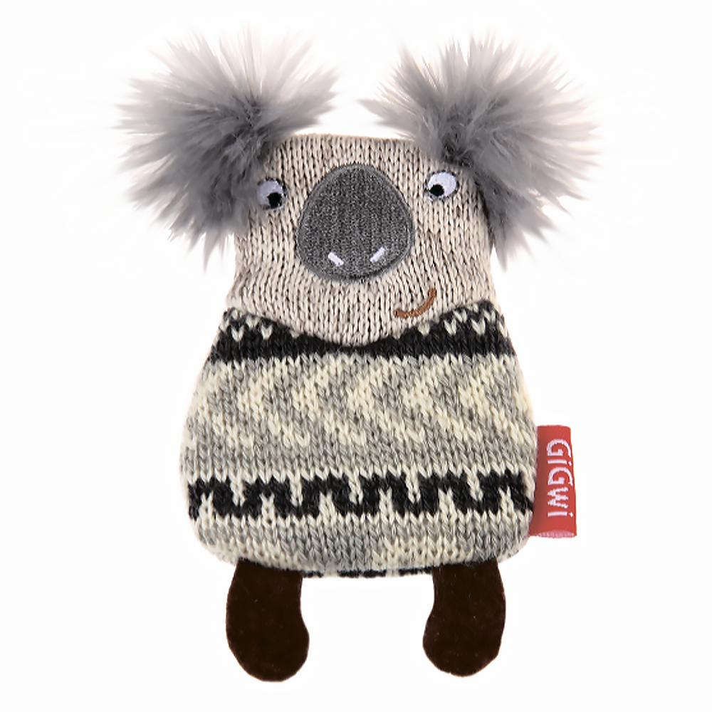 GiGWi 75511 Игрушка для собак Коала со сменными пищалками 12см, серия PLUSH FRIENDZ