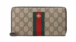 Кошелек на молнии Gucci GG из холщовой ткани Supreme
