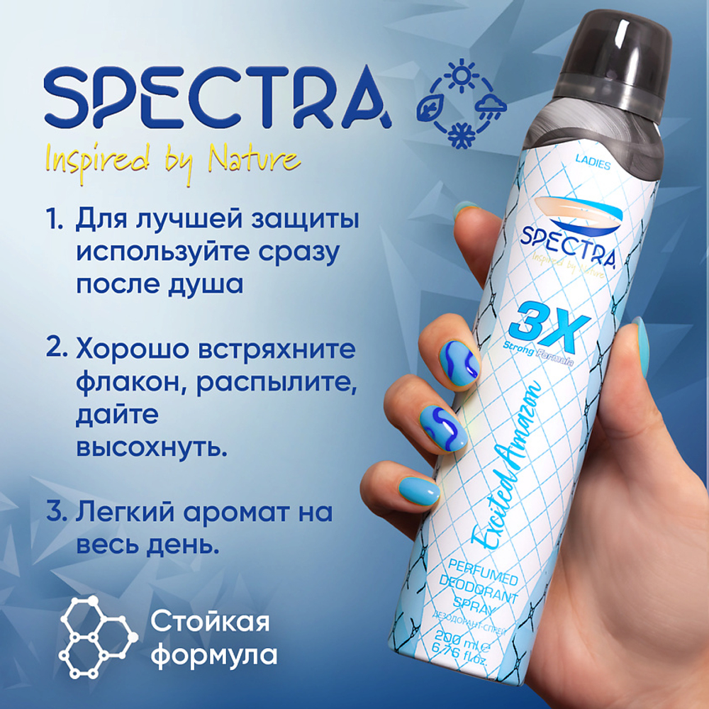 Дезодорант спрей женский SPECTRA Excited Amazon 200 мл