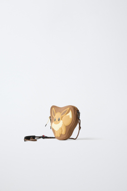 ZARA СУМКА-МЕССЕНДЖЕР EEVEE™ POKÉMON, КОРИЧНЕВЫЙ