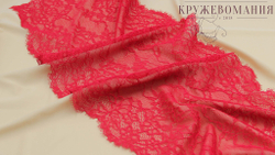 Эластичное кружево,22 см, с ресничками, красные румяна, (Арт: EK-2245), м