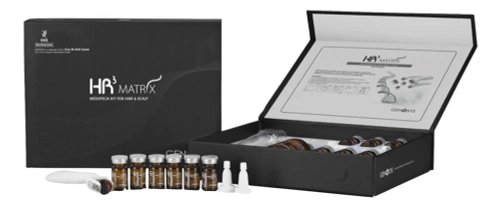 Genosys Набор против выпадения волос HR3 Matrix Mesopecia Kit For Hair & Scalp (дерма-штамп 1шт + сыворотка 6*5мл + эксфолиант для кожи головы 100мл)