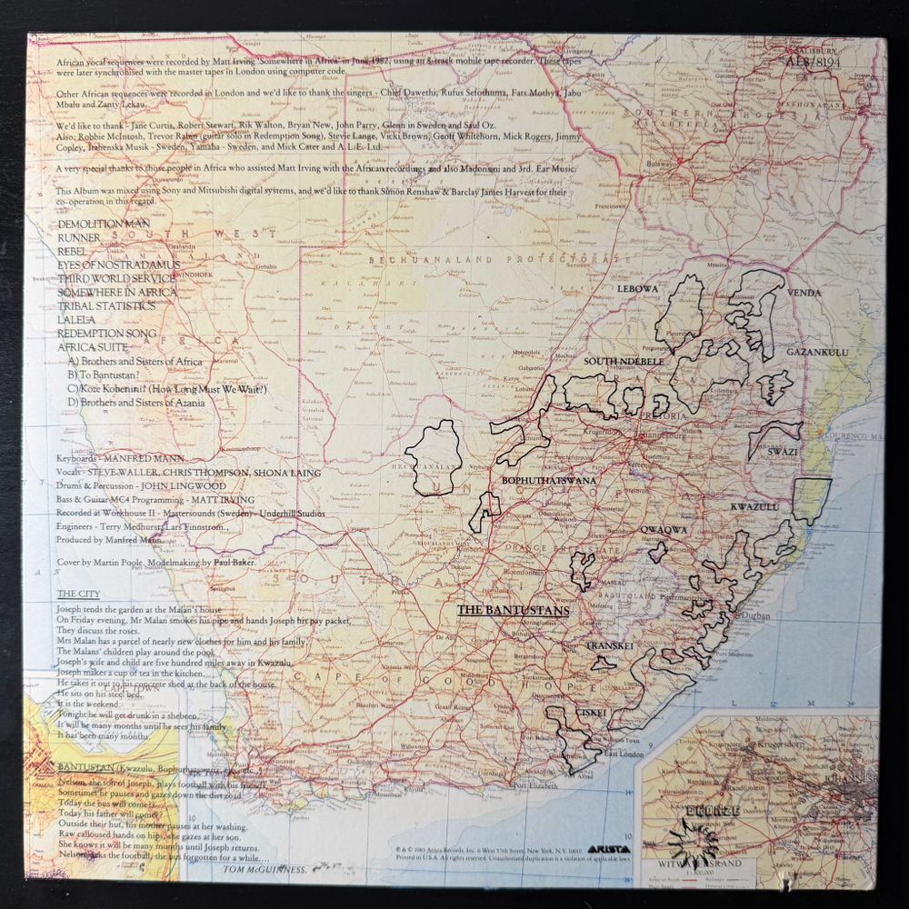 Manfred Mann's Earth Band ‎– Somewhere In Afrika (США 1983г.)
