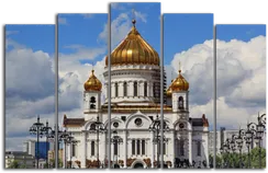 Модульная картина "Храм Христа Спасителя"