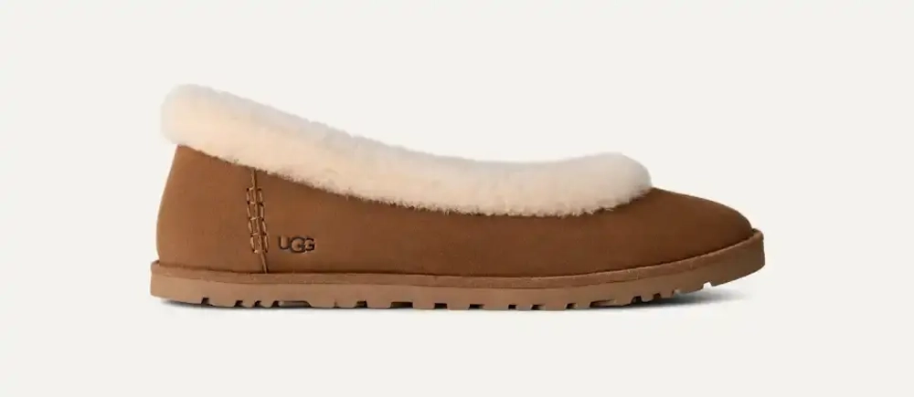 UGG Балетки Zora Bailarinas, каштановый
