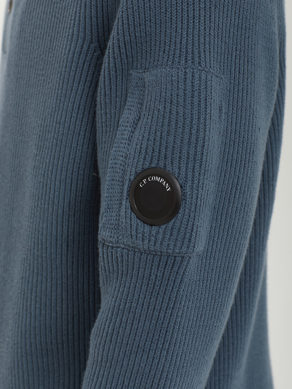 Мужской Свитер (Half-button) Full Rib Cotton Half Button Lens