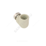 Угольник PP-R комбинированный серый Дн 32х1" с накидной гайкой VALFEX 10138032Г
