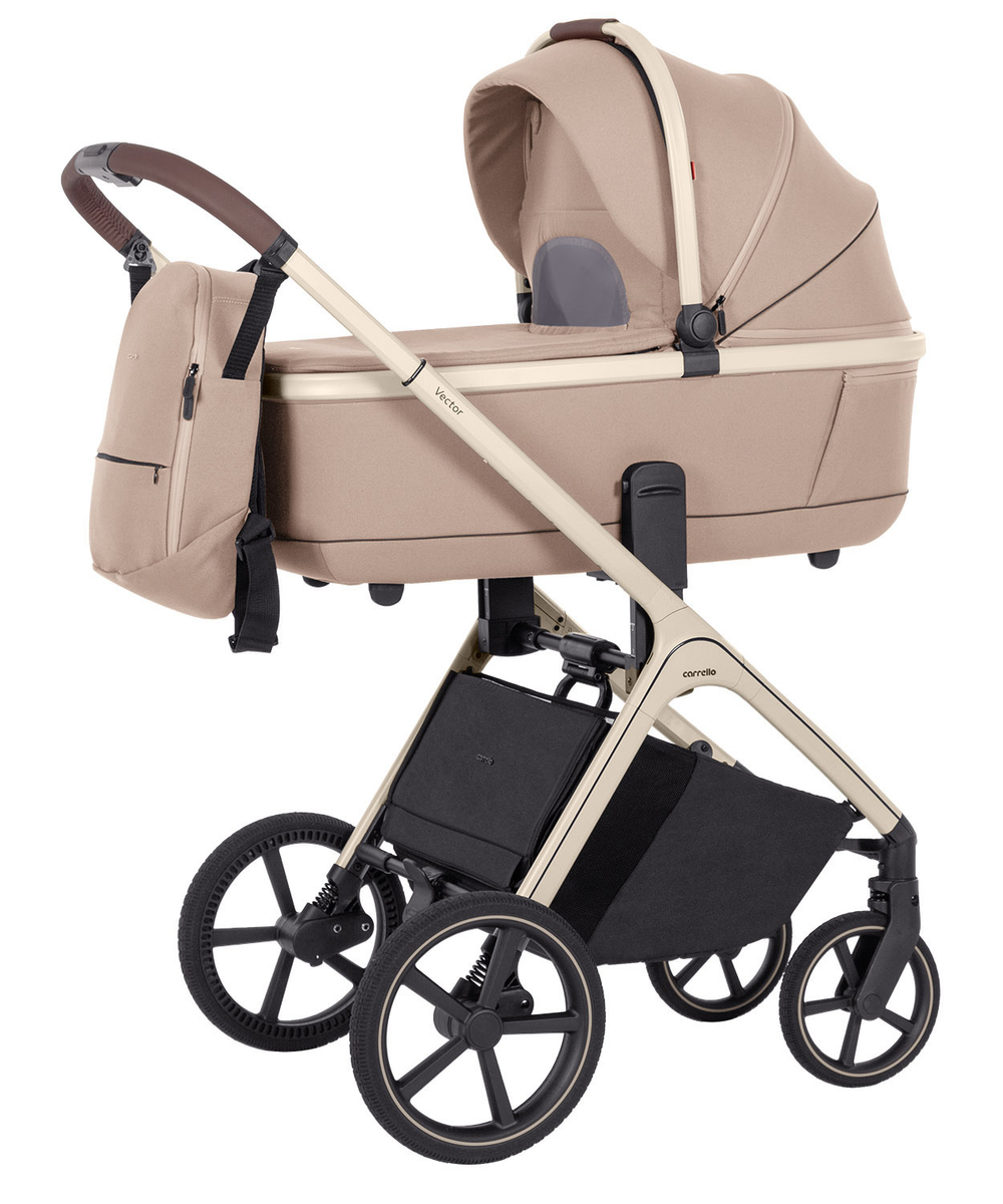 Коляска Carrello Vector 2В1 CRL-6550 Walnut Beige