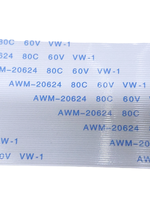 Шлейф FFC 60-pin Шаг 0.5mm Длина 30cm Прямой A-A AWM 20624 80C 60V VW-1