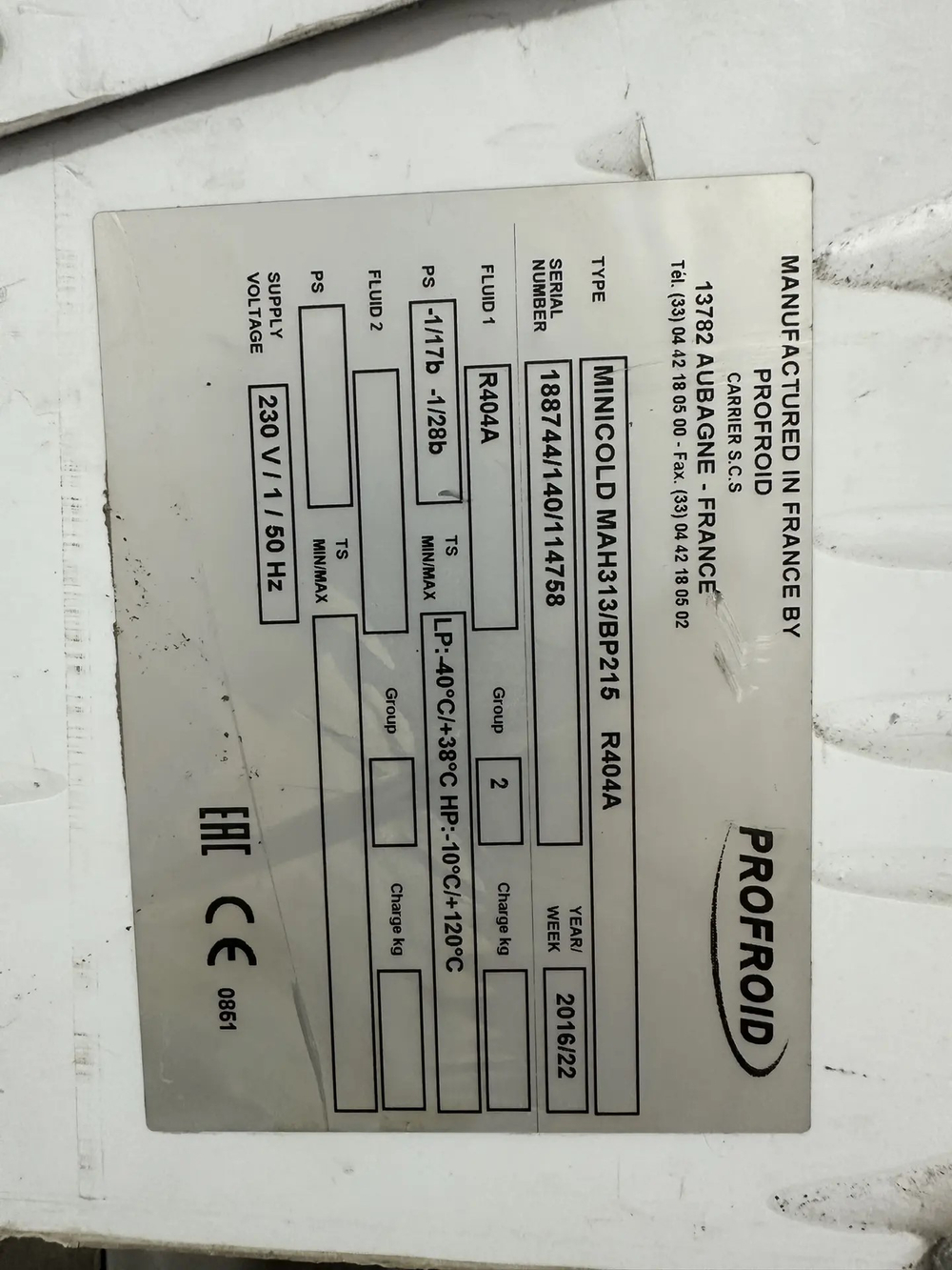Воздушный охладитель PROFROID Minicold MAH313/BP215
