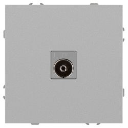 Розетка ЭРА Galaxy 15-3101-03 TV одиночная IP20 алюминий | Эра Galaxy