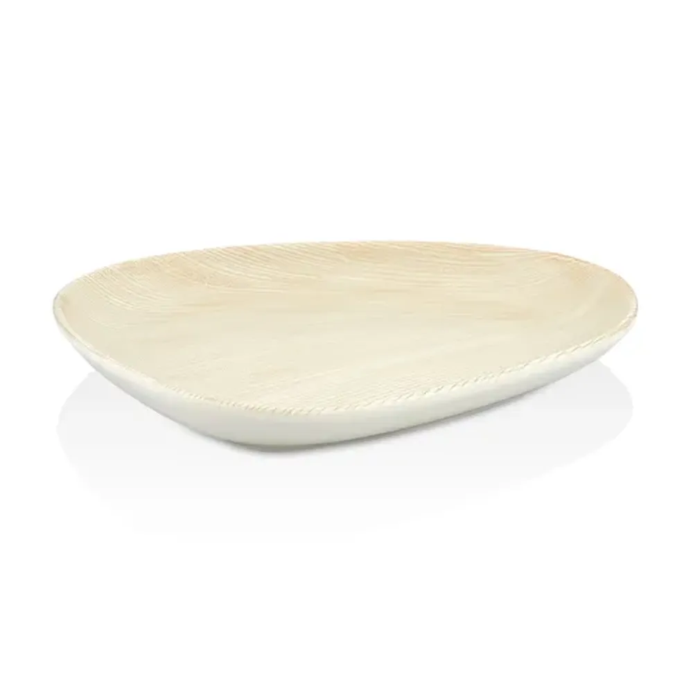Тарелка 26*22,5 см h2,7 см овальная Velho Island Ivory By Bone Innovation [6]