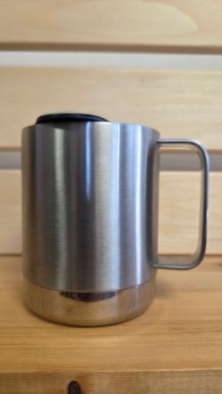 Термокружка Klean Kanteen Camp Mug 12oz (355 мл) Brushed Stainless (мелкие потертости)