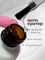 BSG Завершающий топ для ногтей Anticrater глянцевый, без липкого слоя (20 мл)