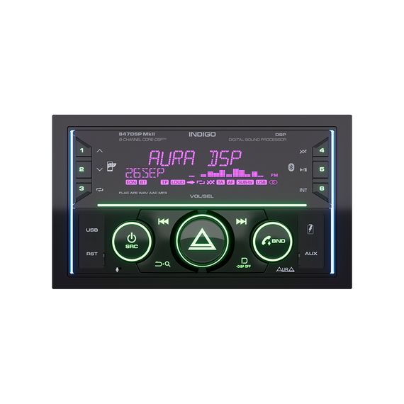 AURA INDIGO-847DSP MkII 4RCA 2DIN