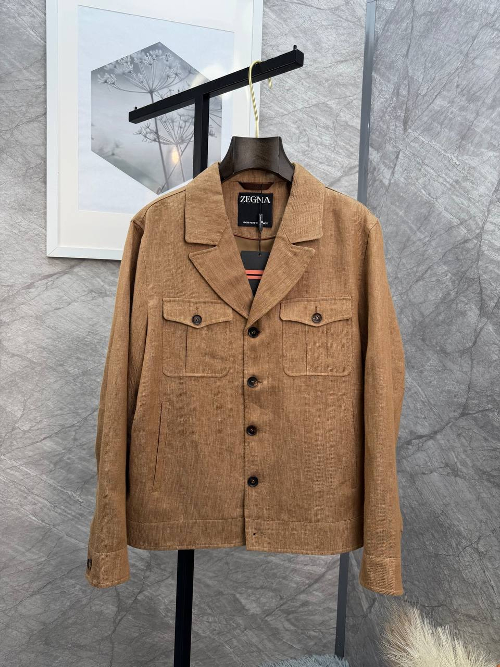 Льняной костюм Zegna